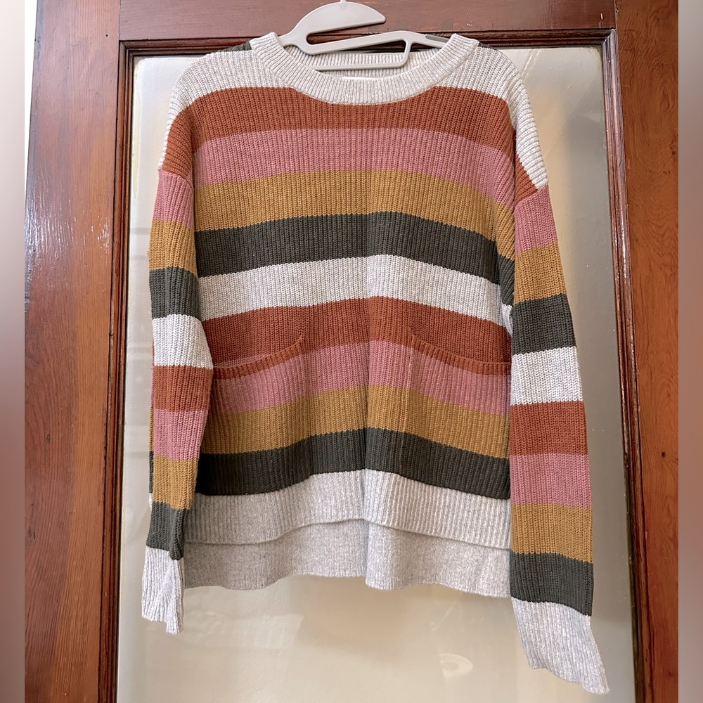 Madewell colorful striped sweater Size M